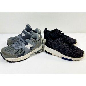 Kids Size 7 Gray New Balance 2002 R & Black Adidas Sneakers DB1870 Low Racer